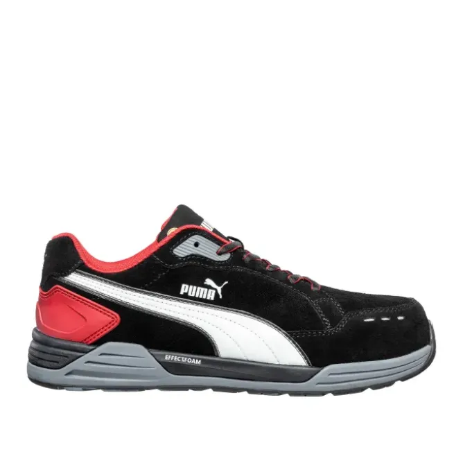 Scarpe antinfortunistiche Puma Airtwist Black/Red Low S3 HRO ESD SRC 644630