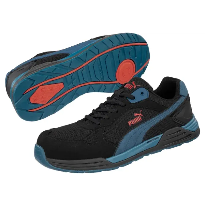 Scarpe antinfortunistiche Puma Frontside Black/Blue Low S1P HRO ESD SRC 644660