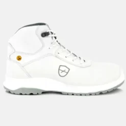 Scarpe Antinfortunistiche Parade Rogar S3 SR FO CI HI ESD 07ROGAR9817 Alte Metalfree Bianco