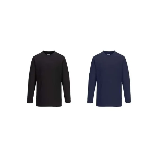 T-Shirt a maniche lunghe da Lavoro 100% Cotone Portwest B196