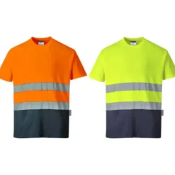 T-shirt da Lavoro Alta Visibilità S/S Cotton Comfort Portwest S173