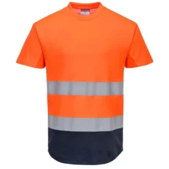 T-shirt da Lavoro Bicolore Mesh Cotton Alta Visibilità Portwest C395