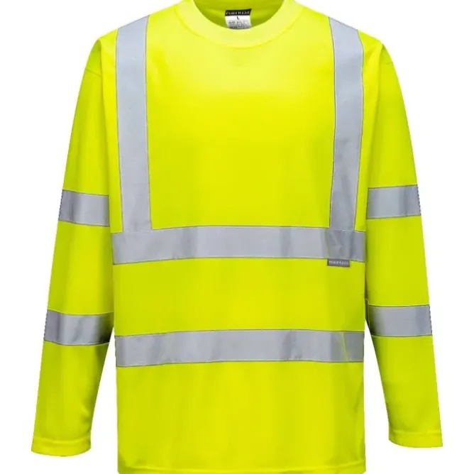 T-shirt da Lavoro Maniche Lunghe Alta Visibilità Portwest S178