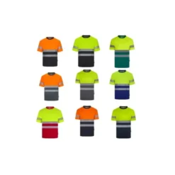 t-shirt da Lavoro Velilla Alta visibilità 305633 Bicolore